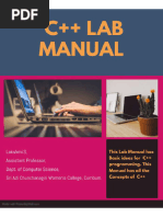 C++ Lab Manual