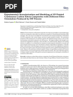 Experimental Characterization and Modeling of 3D Printed Continuous Carbon Fibers Composites With Different Fiber Orientation Produced by FFF Process