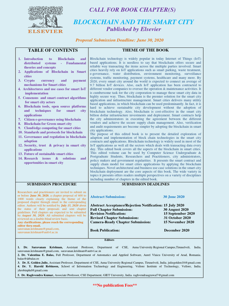 Blockchain for Smart Cities | PDF | Internet Of Things | Computing