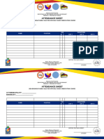 Attendance Sheet Bneo