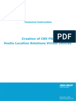 66 1100 105-0 Creation of CSV File For Vostio Location Solutions Virtual Devices