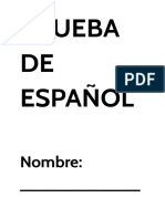 Prueba de Español v.48