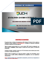 Análisis Estructural I: Universidad de Huánuco
