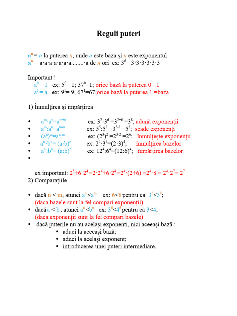 Reguli Puteri | PDF