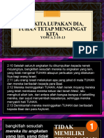 Saat Kita Lupakan Dia, Tuhan Tetap Mengingat Kita