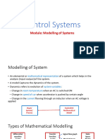 Control Systems: Module: Modelling of Systems