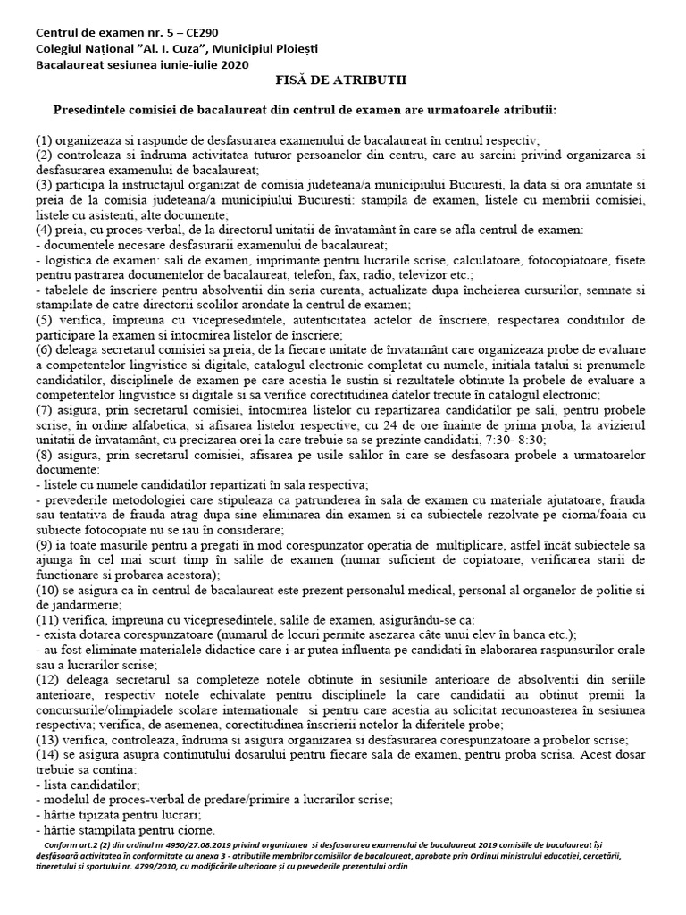 Fise Atributii | PDF