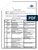 Agenda Seminar Raional Limba Engleza