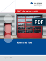 DGUV Information 208-022 Türen Und Tore