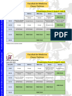 Facultad de Medicina Clases Teóricas: 1º Cuatrimestre /curso 1º: Grupo A - Aula 10