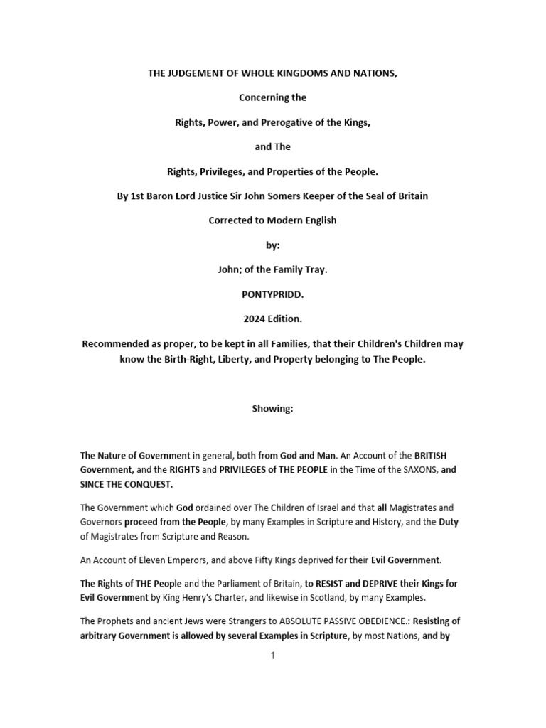 The Rights, Powers, and Properties of The People 5 Free Paragraphs ...