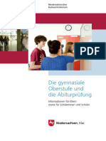 Die Gymnasiale Oberstufe Und Die Abiturprüfung: Niedersächsisches Kultusministerium