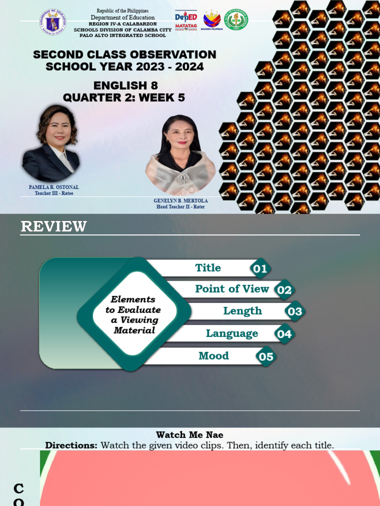 English 8 Viewing Genres Lesson Plan | PDF | Genre | Weather