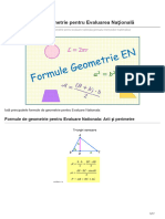 Matera - Ro-Sinteză Formule Geometrie Pentru Evaluarea Națională