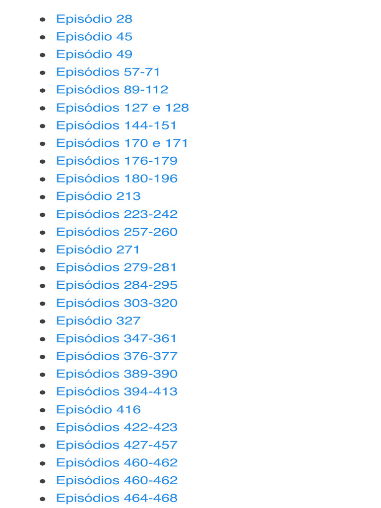 Naruto Shippuden Quais Episódios São Fillers e A História de Cada Um ...
