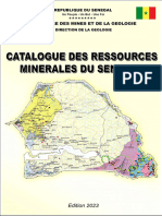 Catalogue Des Ressources Minérales Du Sénégal Édition 2023