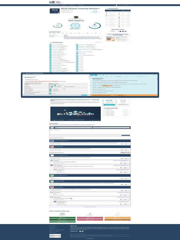 IELTS (International English Language Testing System) visual data 2
