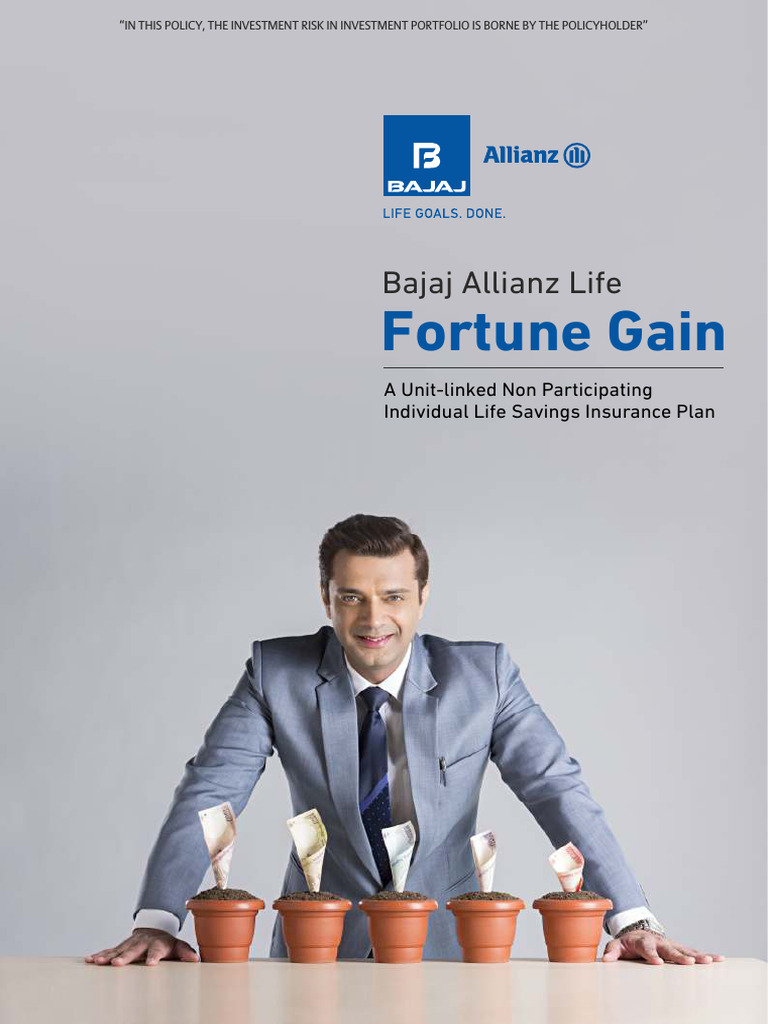 Bajaj Allianz Life Fortune Gain Overview | PDF | Insurance | Investment ...