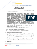 Solicitud. Division de Terreno