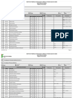 Matriz Curricular Processos Quimicos