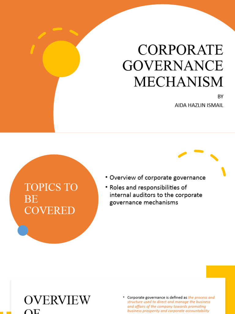 Corporate Governance Mechanisms Overview | PDF | Internal Audit ...