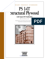 2007 PS 1-07 Structural Plywood APA
