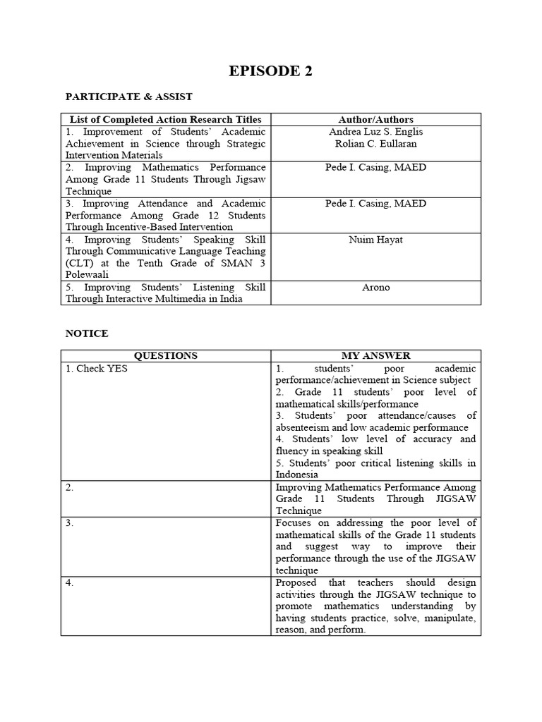 Episode 2 Pdf Teachers Cognitive Science