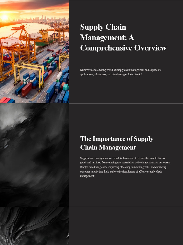 Supply Chain Insights for Businesses | PDF | Supply Chain | Supply ...