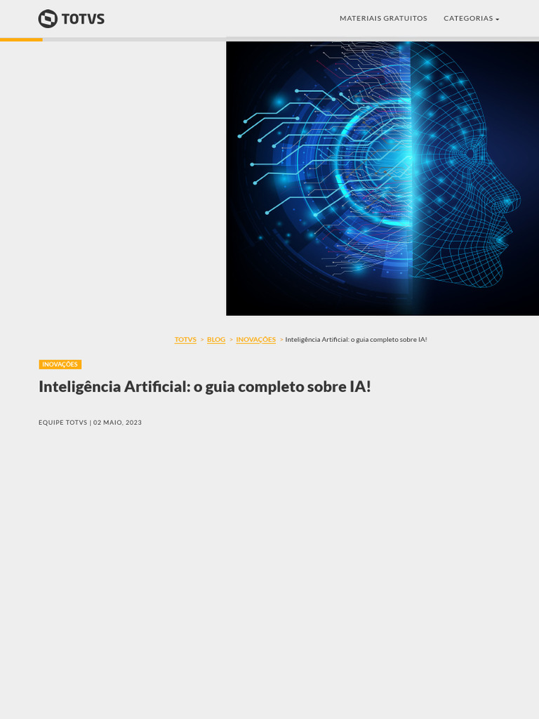 Guia Completo sobre Inteligência Artificial | PDF | Inteligência ...