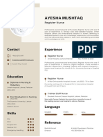 White and Beige Minimalist Graphic Designer Professional CV Resume