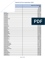 SKF UK Retail Price List Sep 2021