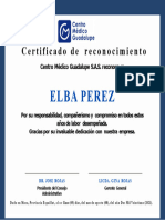 Formato de Reconocimiento Certificado