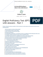 English Proficiency Test (EPT) Reviewer With Answers - Part 1