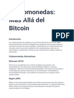 Criptomonedas - Más Allá Del Bitcoin