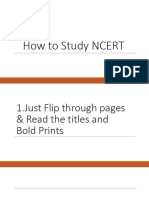 How To Read NCERT