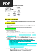 Consideration of Internal Control - Notes