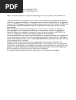 Candidature Apprenti Vendeur | PDF