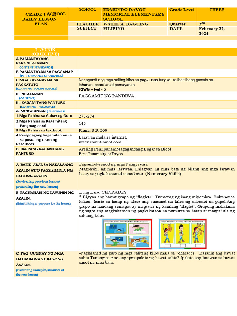 Filipino 3 Cot 2 | PDF