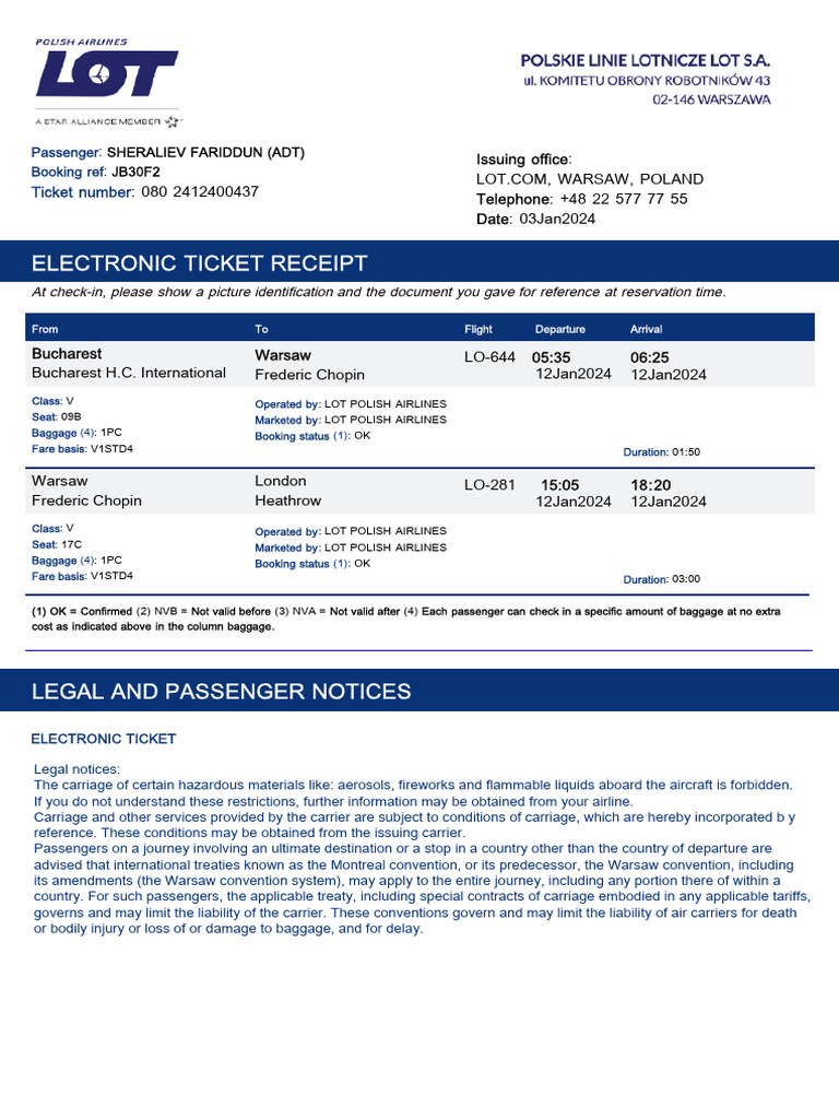 LOT Polish Airlines Check-In Guide | PDF | Transport | Aviation