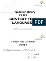 Computation Theory CS 323: Context-Free Languages