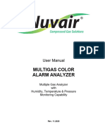 Nuvair Multigas Color Alarm Analyzer User Manual