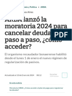 10-1-24-ARBA Lanzó La Moratoria 2024 para Cancelar Deudas - Paso A Paso, ¿Cómo Acceder - El Cronista