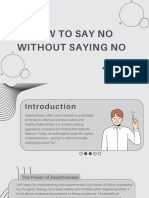 How To Say NO Without Saying NO
