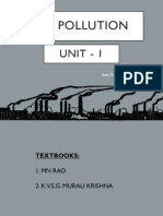 ,unit 1 - Air & Noise Pollution and Control
