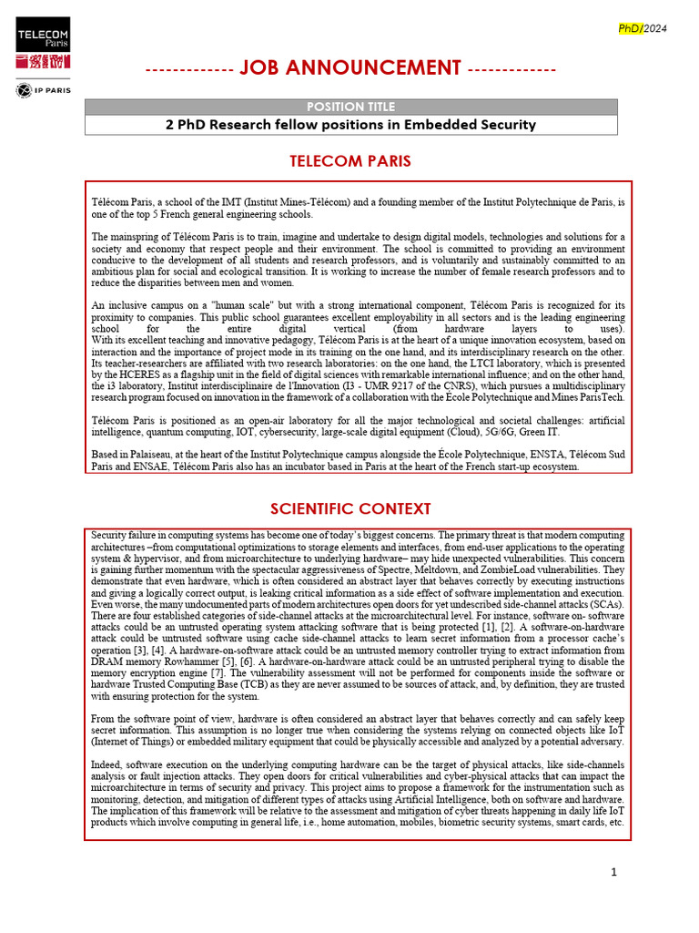 PHD Description PDF Computer Security Security