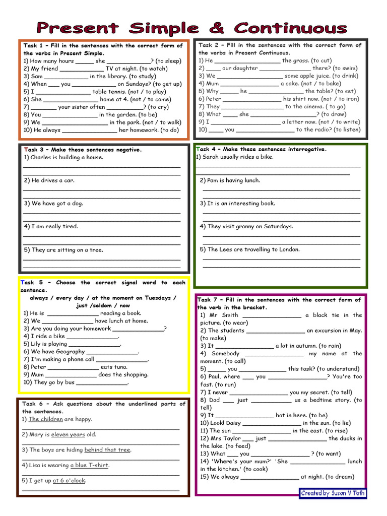 English Grammar Exercises for Beginners | PDF