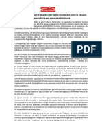 Declaració Del Consell D'alcaldies Del Vallès Occidental Per L'emergència Per Sequera