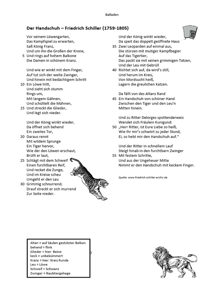 Der Handschuh | PDF