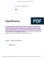 Hypothalamus - What It Is, Function, Conditions & Disorders