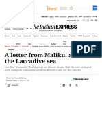 A letter from Maliku, a dot in the Laccadive sea